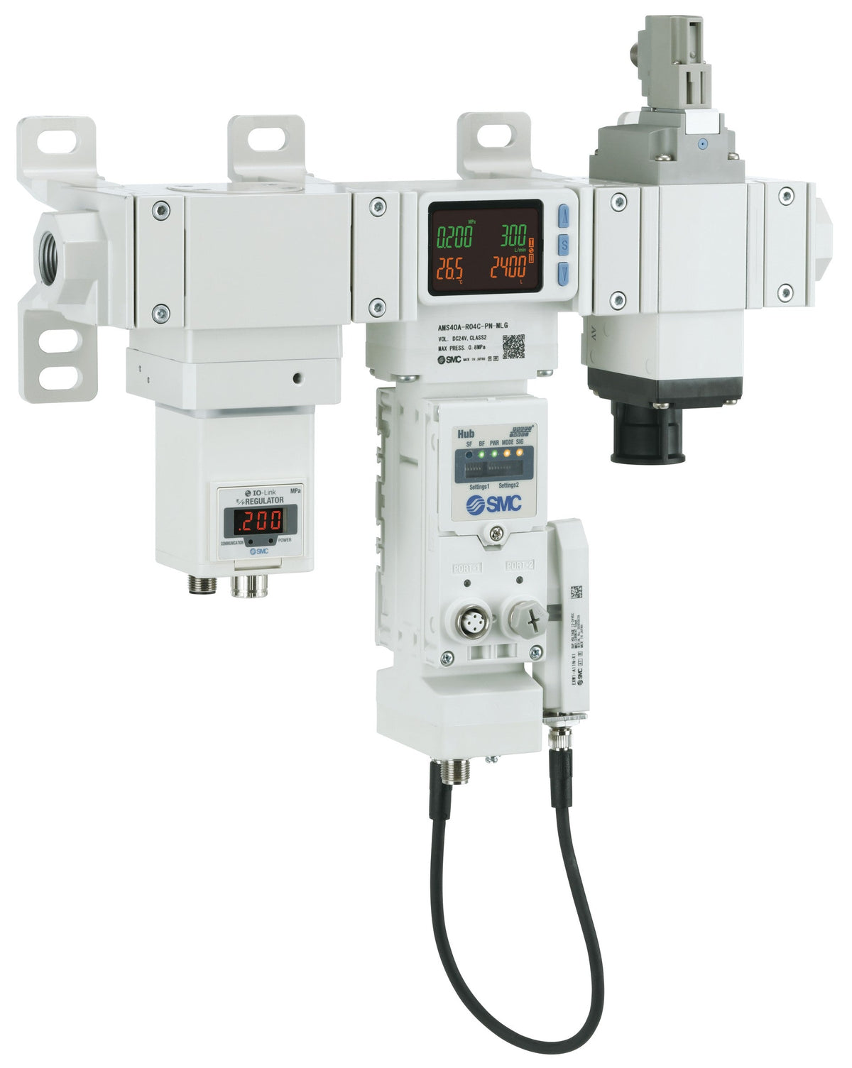 SMC Air Management System – Serie AMS – Intelligente Wartungseinheit