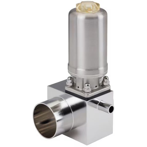 Bürkert 2064 – T-Membranventil mit pneumatischem Antrieb in Edelstahl (Typ INOX)