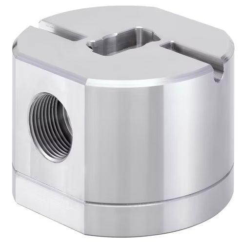 Bürkert S077 – Inline-Sensor-Fitting mit Ovalrädern (nach Verdrängungsprinzip) für Durchflussmessung