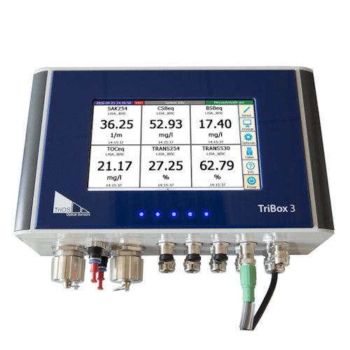 TriOS TriBox3 – 4-Kanal Anzeige- und Kontrolleinheit mit integriertem Magnetventil zur Druckluftsteuerung
